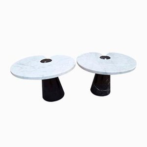 Black Marble Eros Coffee Tables by Angelo Mangiarotti for Skipper, 1980s, Set of 2