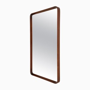 Large Mid-Century Mirror in Mahogany, 1940s
