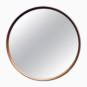 Wooden Round Wall Mirror, 1960s