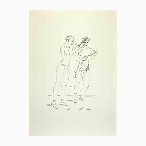 Filippo De Pisis, The Bacchico Thiason, 1968, Lithograph