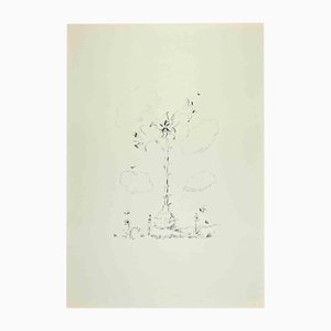 Filippo De Pisis, Lily, 1968, Lithograph