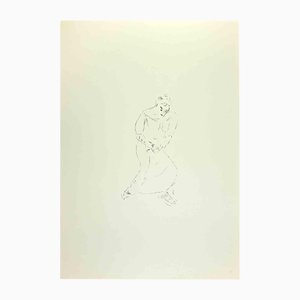 Filippo De Pisis, Woman Posing, 1960s, Lithograph