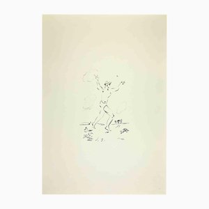 Filippo De Pisis, Athlete, 1960s, Lithograph