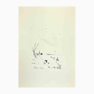 Filippo De Pisis, Cloud, 1960s, Lithograph