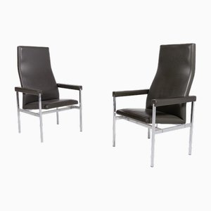 Set of High Back Armchairs from Fritz Hansen, Denmark, 1980s, Denmark