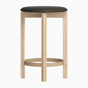 Taburete principal de roble natural de Bodil Kjaer para Karakter