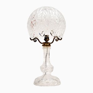 Crystal Glass Table Lamp, 1920s