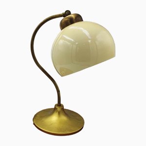Lampe de Bureau Art Déco en Laiton, 1950s