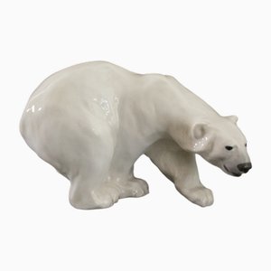 Porcelain Polar Bear No.1137 by Knud Khyn for Royal Copenhagen, Early 1900s