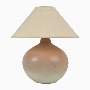Lámpara de mesa escandinava vintage de gres, años 60