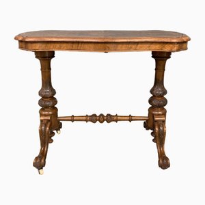 Table d'Appoint Victorienne en Noyer, 1875