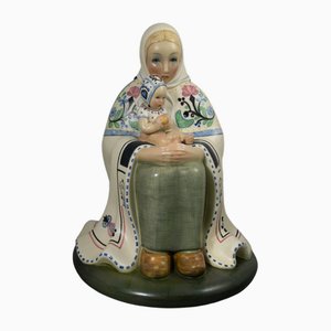 Statuetta Lenci Madonna della neve di Elena Scavini, anni '30