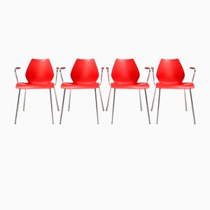 Maui Kartell Chairs by Vico Magistretti, 1980s, Set of 4