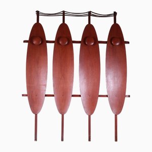 Mid-Century Italian Wooden Coat Rack