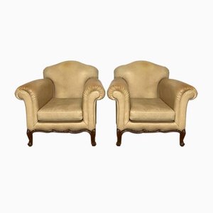 Set of Victorian Armchairs, 1940s