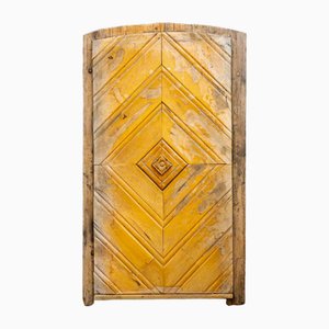 Antique Door with Chevron Design