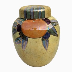 Barattolo di zenzero Gloria Lustre Art Déco di Grays Pottery, 1915