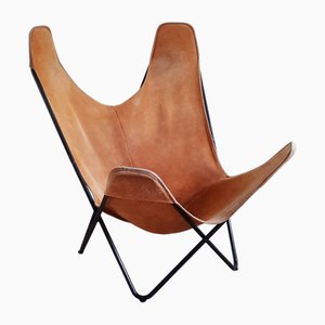 Leather Butterfly Chair, 1970s