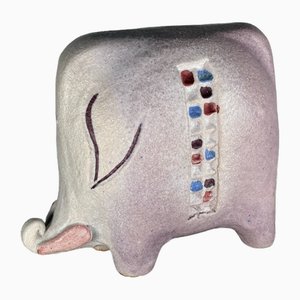 Figurine Mamouth Vintage en Céramique, Italie, 1960
