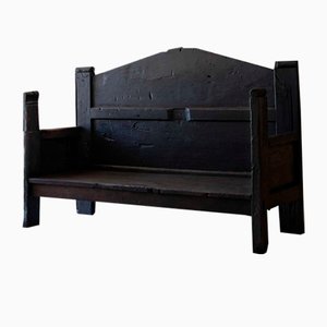 Large Folk Art Bench, 18th Century