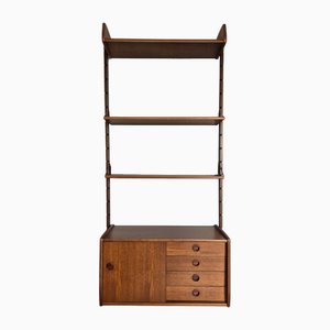 Estantería de pared Ergo de teca de Blindheim Møbelfabrikk, años 60
