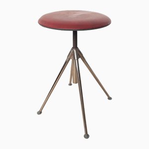 Vintage Height-Adjustable Stool, 1960s