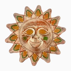 Scultura vintage da parete in ceramica, XX secolo