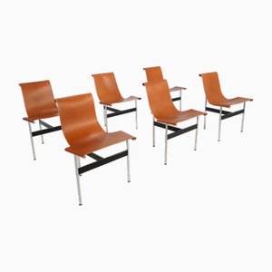 Italienische Vintage T-Stühle von ICF De Padova, 1960er, 6er Set