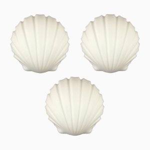 Shell-Shaped Opaline Glass Wall Light/Sconce from Limburg, Germany, 1970s