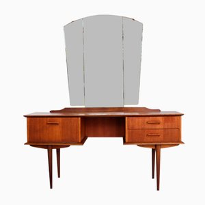 Toeletta in teak con specchio, anni '60