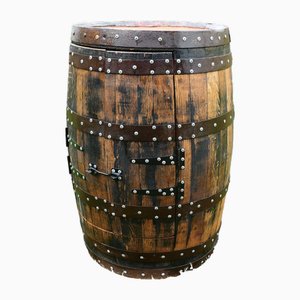 Vintage Scottish Oak Whiskey Barrel, 1950s