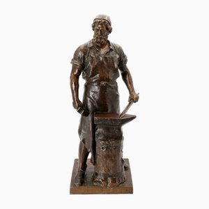 Wilhelm Albermann, The Blacksmith of Solingen, 1895, Zinc