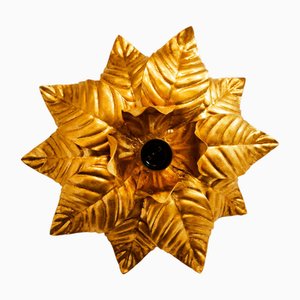 Gold Leaf Ceiling Light