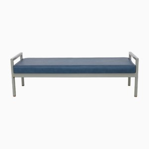 Dutch Industrial Bench with Metal Frame, 1960s