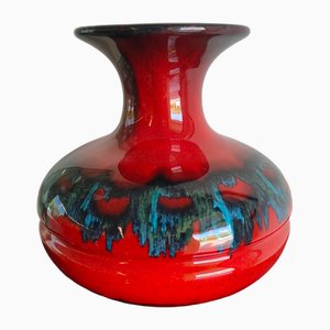 Westdeutsche Vase in Rot