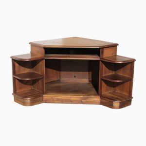 Handcrafted Corner Sideboard in Walnut, 1980s
