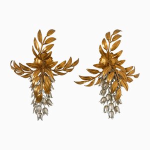Appliques Hollywood Regency par Hans Kogl, 1970s, Set de 2