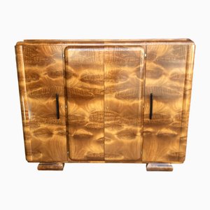 Vintage Art Deco Four-Door Wardrobe, 1930s