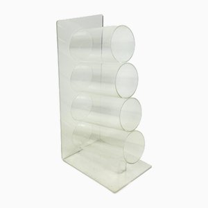 Vintage Acrylic Wine Rack, 1970s