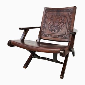 Folding Lounge Chair by Angel I. Pazmino for Muebles De Estilo, 1960s