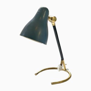 Moderne Skandinavische Få 501 Tischlampe aus Messing & Stahl, 1950er