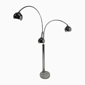 Italian Chromed Floor Lamp by Reggiani, 1970s