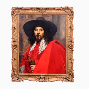 Ferdinand Victor Leon Roybet, Le Mousquetaire, 1880, Öl auf Holz