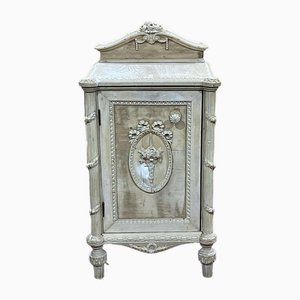 English Fir Bedside Table, 1950s