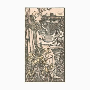 Adolphe Giraldon, Lutèce, 1898, Litografía original