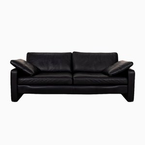 Conseta Leather Three Seater Blue Sofa from Cor