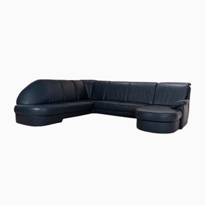 Leather Corner Sofa Blue Sofa from Musterring