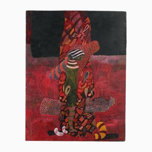 G. Peratici, Composición, óleo sobre aglomerado, 1979