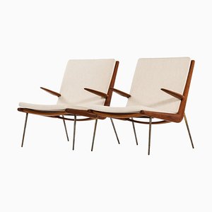 Lehnstühle aus Teak von Peter Hvidt & Orla Mølgaard-Nielsen, 1950er, 2er Set