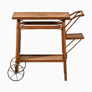 Trolley in Cane and Rattan attributed to Robert Wengler, 1940s